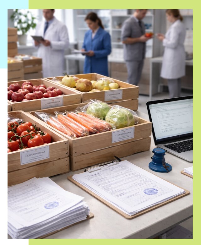 Сертификация овощей и фруктов в Уфе от 8734 р. | Алешин-Уфа