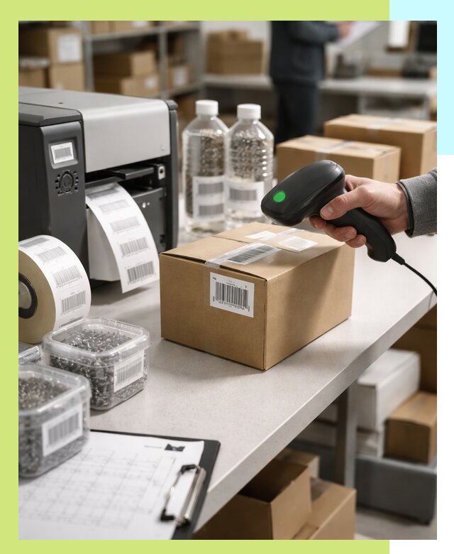 Штрихкодирование продукции и маркировка для продажи в Уфе